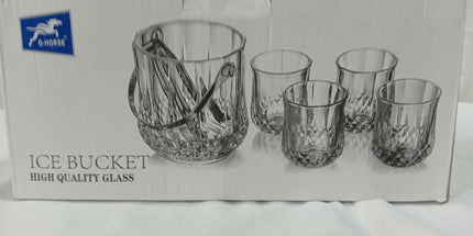 Hielera con 4 vasos