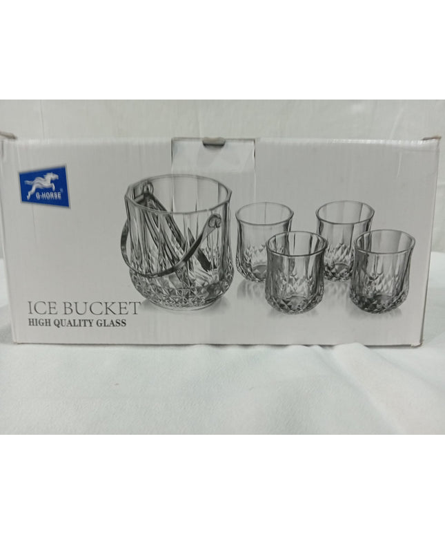 Hielera con 4 vasos