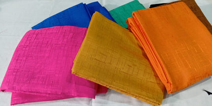 Manteles lisos para 8 sillas Colores únicos con un metalizado suave de algodón