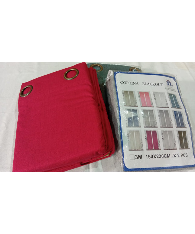 Cortinas BLACKOUT DE 2 PIEZAS 150 X 230
