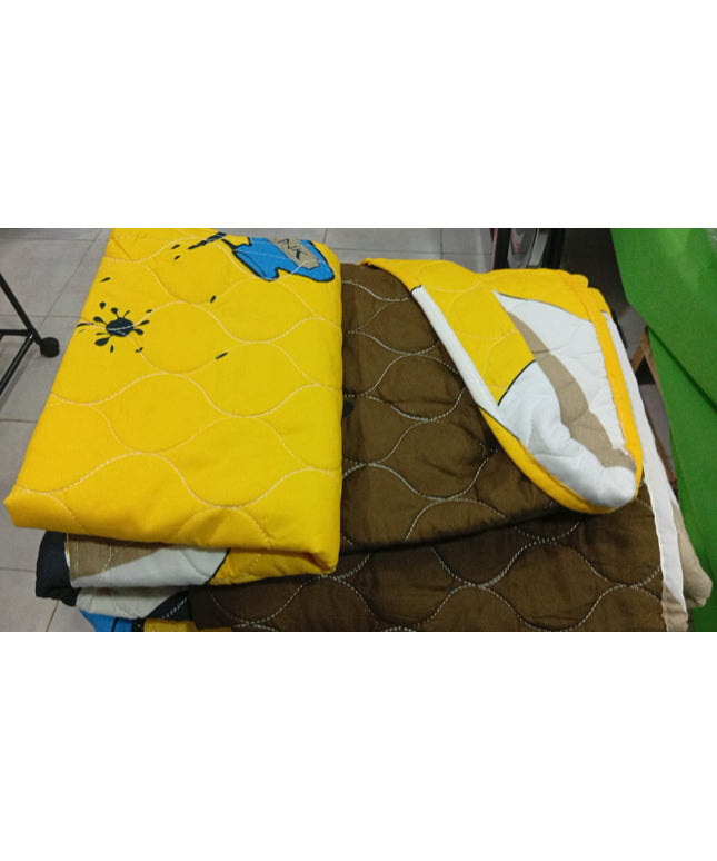 Acolchado grueso estampado 1 1/2plaza
