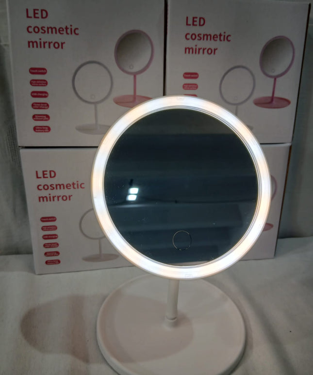 Espejo redondo con luz led