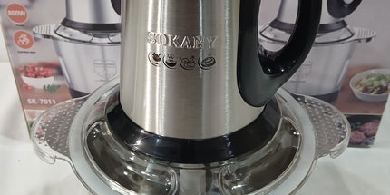 Picadora SOKANY de 3 LITROS  de acero inoxidable