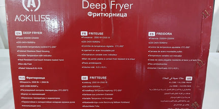 Freidora de papas doble de 12 Litros totales