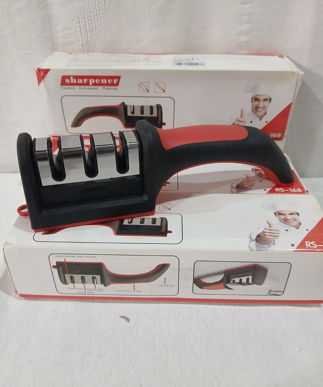 Afilador de cuchillos Sharpener con mango curvo