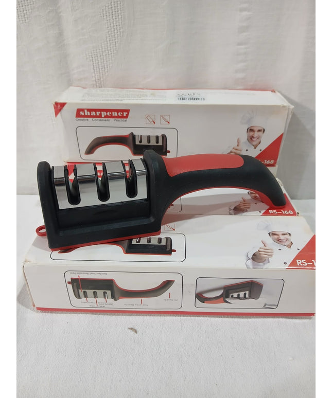 Afilador de cuchillos Sharpener con mango curvo