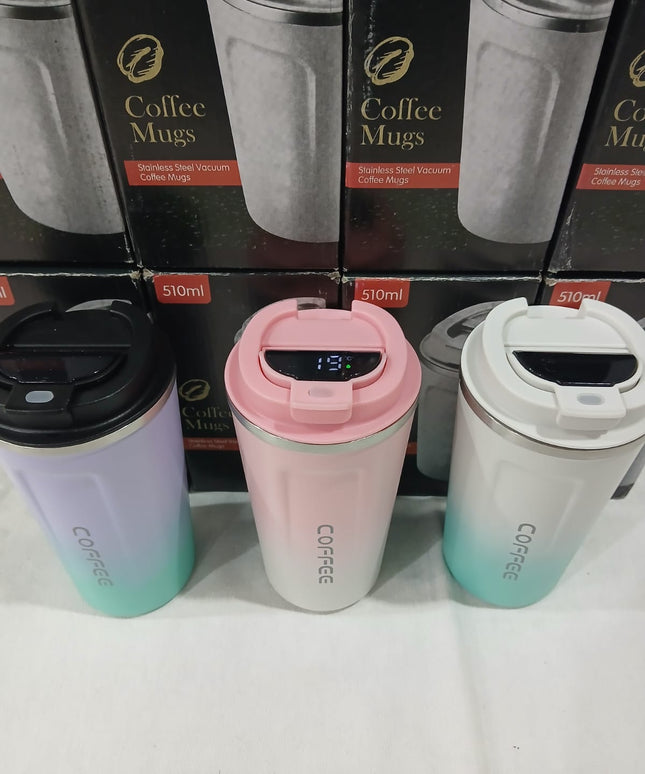 Vasos térmicos de cafee con medidor de temperatura