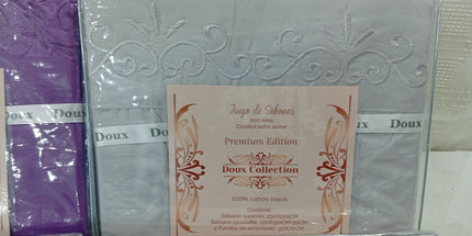 Sabanas DOUX Broderi de 2 1/2 plaza
