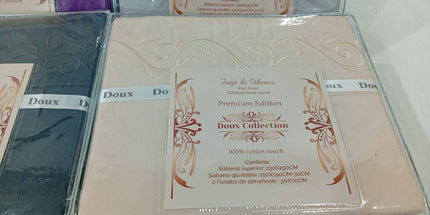 Sabanas DOUX Broderi de 2 1/2 plaza