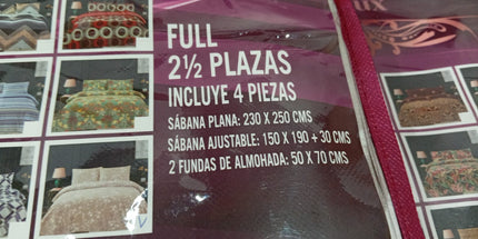 Sabanas DOUX de 300 hilos de 2 1/2 plaza