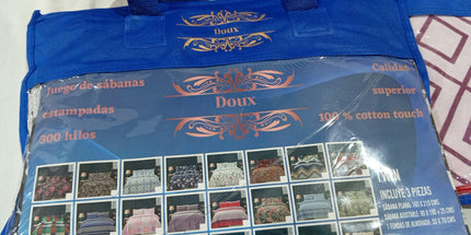 Sabanas DOUX 300 hilos de 1 1/2 plaza