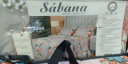 Sabanas CASA DE ORO de 1 1/2 plaza