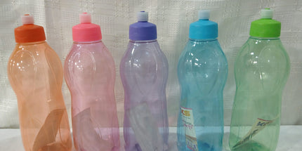Botella de plástico de 1L con pico dosificador