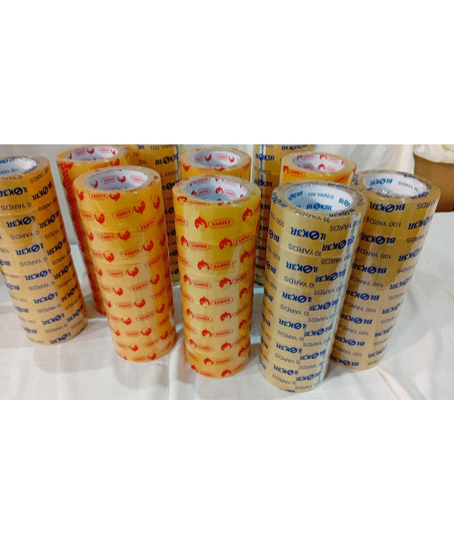 Tubo de cinta adhesiva transparente X6u