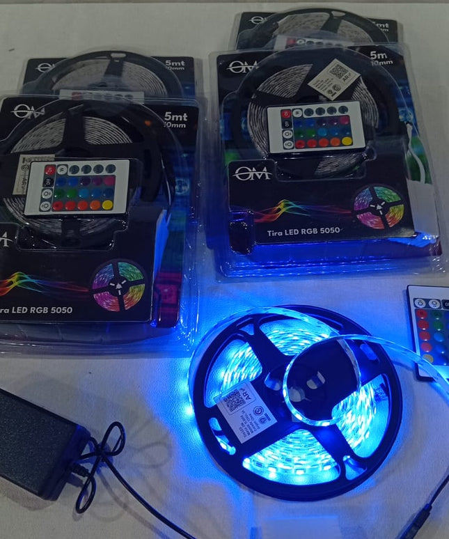 Tira led RGB de 5 metros siliconada