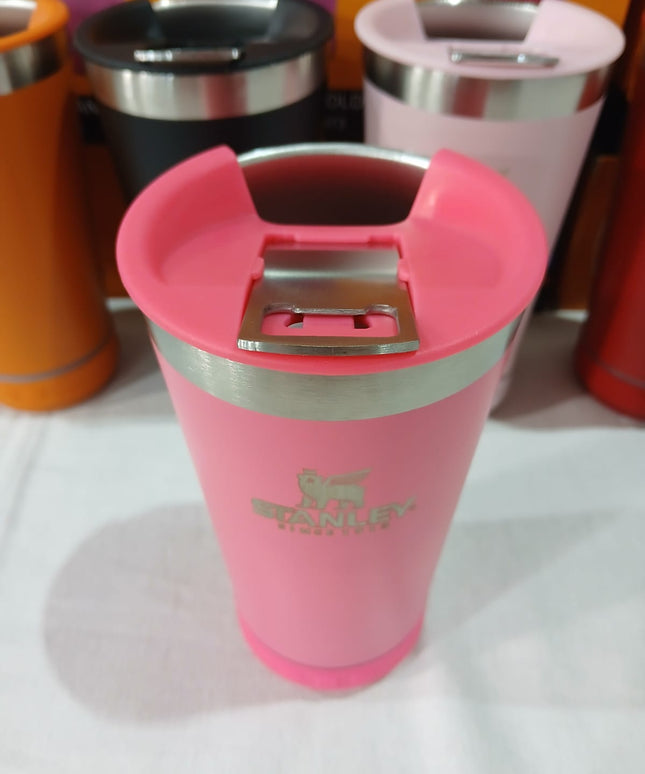 Vasos térmicos con parlante y destapador