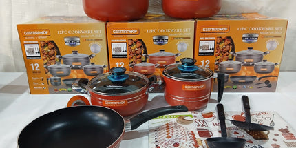 Set x 5 de ollas GERMANHOF con utensilios de regalo