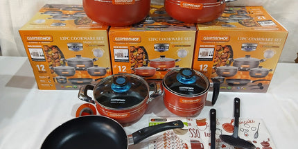 Set x 5 de ollas GERMANHOF con utensilios de regalo