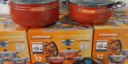 Set x 5 de ollas GERMANHOF con utensilios de regalo