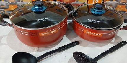Set x 5 de ollas GERMANHOF con utensilios de regalo