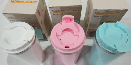 Vaso térmico con batidor de imán con recubrimiento plástico antioxidante