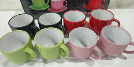 Tazas x 6 de 350cc de colores lisos