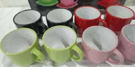 Tazas x 6 de 350cc de colores lisos