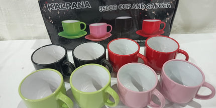 Tazas x 6 de 350cc de colores lisos