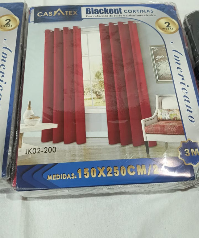 Cortinas black out CASATEX de 150 x 250 cm