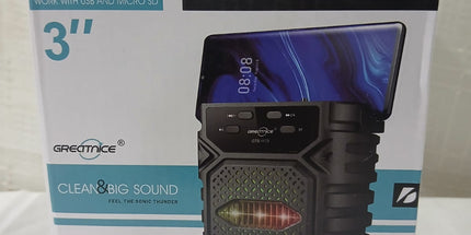 Parlante GREATNICE 3" con soporte para teléfono celular
