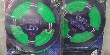 Tira LED NEON de 5 metros a 12v color verde