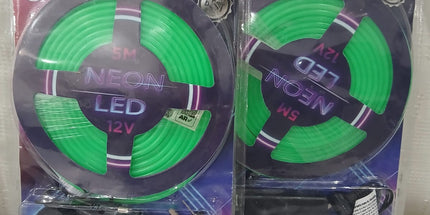 Tira LED NEON de 5 metros a 12v color verde