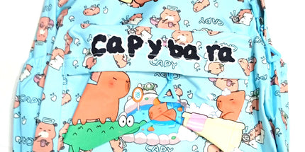 Mochilas escolares grandes CAPIBARA Y LA BUBU y otros motivos