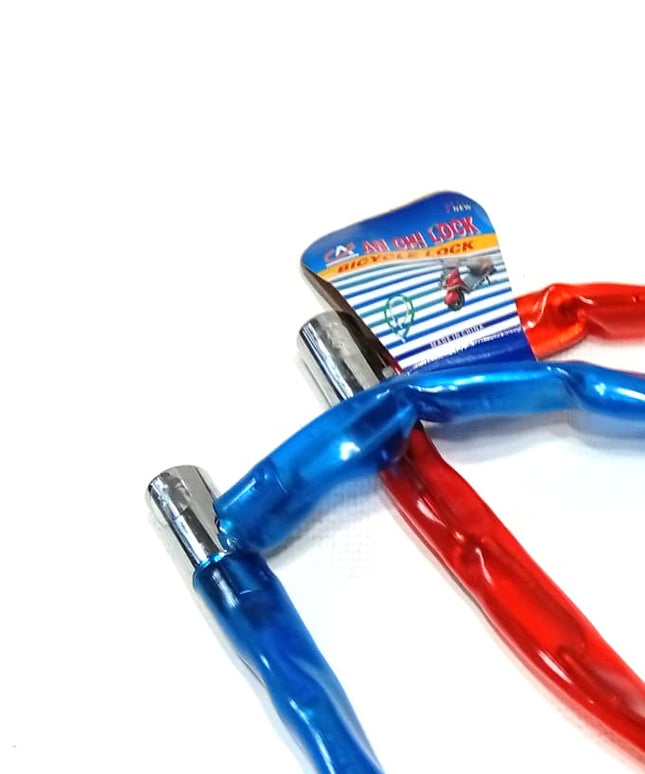 Cadena con protección de plástico y candado para MOTO