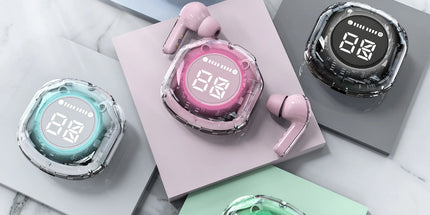 Auriculares inalambricos Cristal transparente air39 TWS Ear Buds ultrapods PRO 2