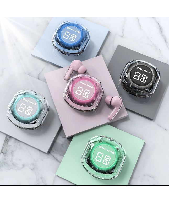 Auriculares inalambricos Cristal transparente air39 TWS Ear Buds ultrapods PRO 2