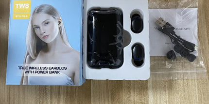 Mini auriculares inalambricos Air Sports Gaming Headset Led Displaycon Power Bank