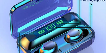 Mini auriculares inalambricos Air Sports Gaming Headset Led Displaycon Power Bank