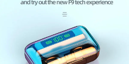 Mini auriculares inalambricos Air Sports Gaming Headset Led Displaycon Power Bank