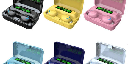 Mini auriculares inalambricos Air Sports Gaming Headset Led Displaycon Power Bank