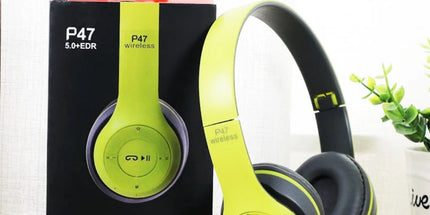 Auriculares para juegos Manos libres P47 Inalámbrico Auriculares sobre la oreja con micrófono