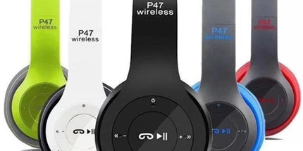 Auriculares para juegos Manos libres P47 Inalámbrico Auriculares sobre la oreja con micrófono