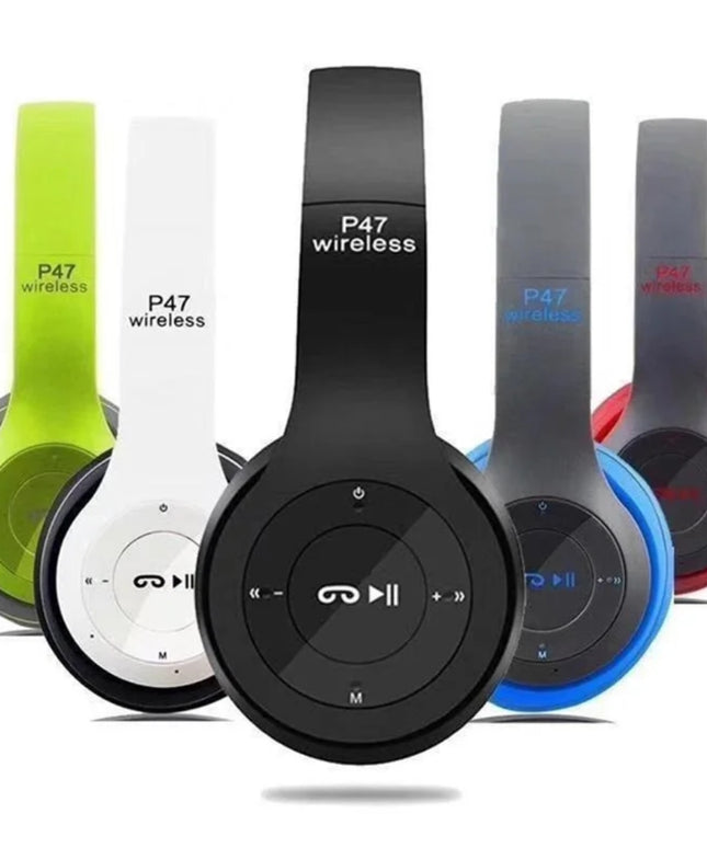 Auriculares para juegos Manos libres P47 Inalámbrico Auriculares sobre la oreja con micrófono