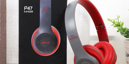 Auriculares para juegos Manos libres P47 Inalámbrico Auriculares sobre la oreja con micrófono