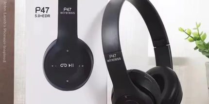 Auriculares para juegos Manos libres P47 Inalámbrico Auriculares sobre la oreja con micrófono