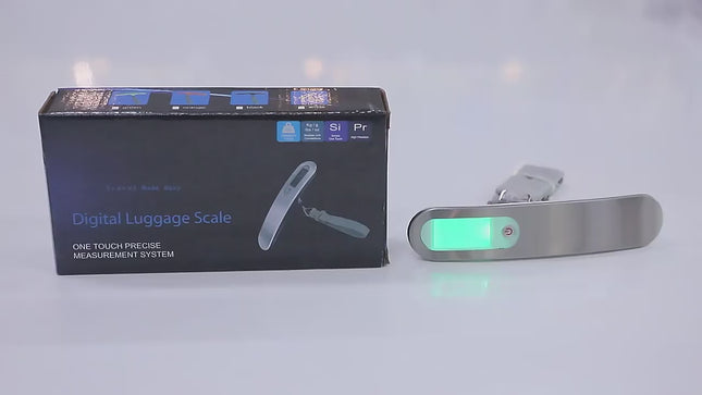 Balanza portátil de acero inoxidable pesaje electrónico de viaje hasta 50KG