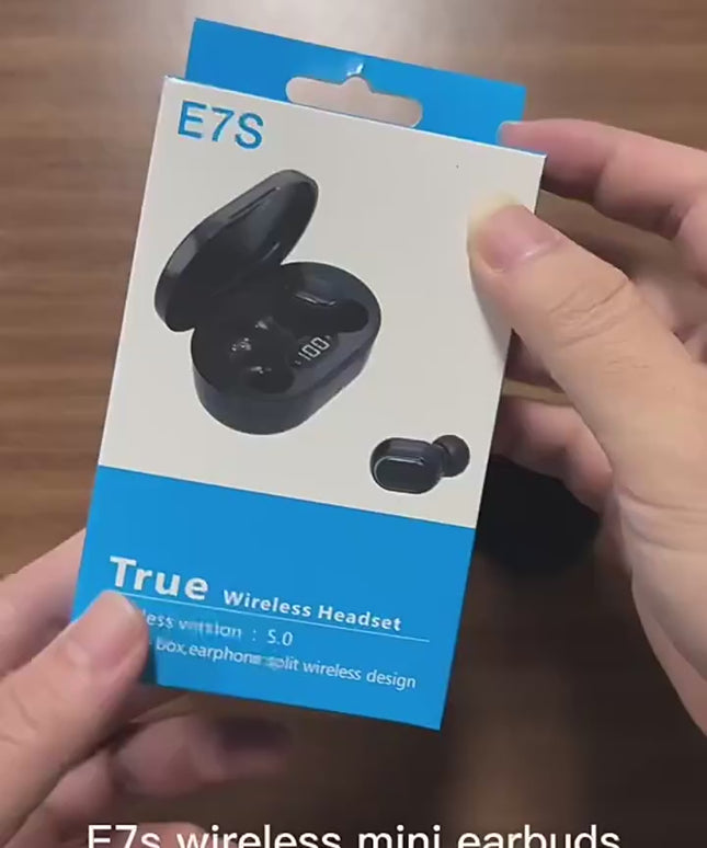 Auriculares estéreo inalámbricos verdaderos OEM E7S de fábrica BT5.3 Tws, sonido HIFI con pantalla