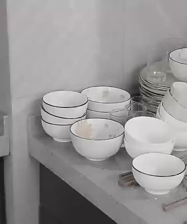 Estante para platos de doble nivel lateral para cubiertos con drenaje y para apozar basos o tazas