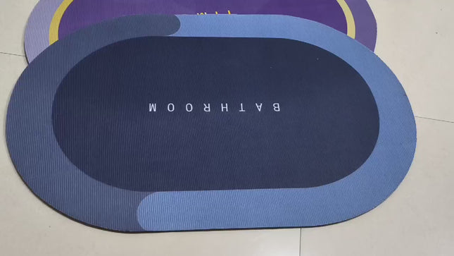 Alfombra de terciopelo de cristal absorbente de secado rápido